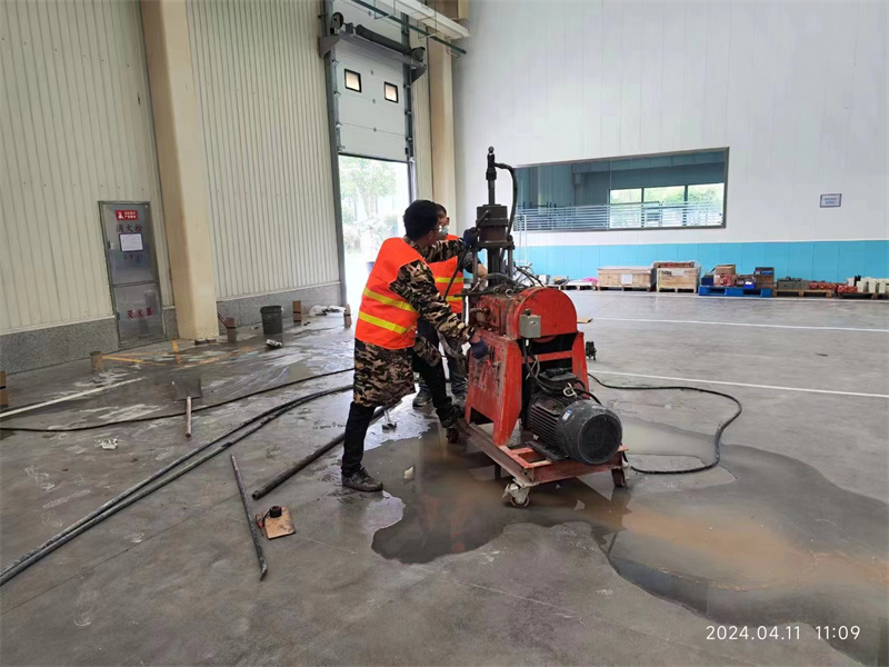 蓟州厂房地面下沉塌陷注浆加固施工